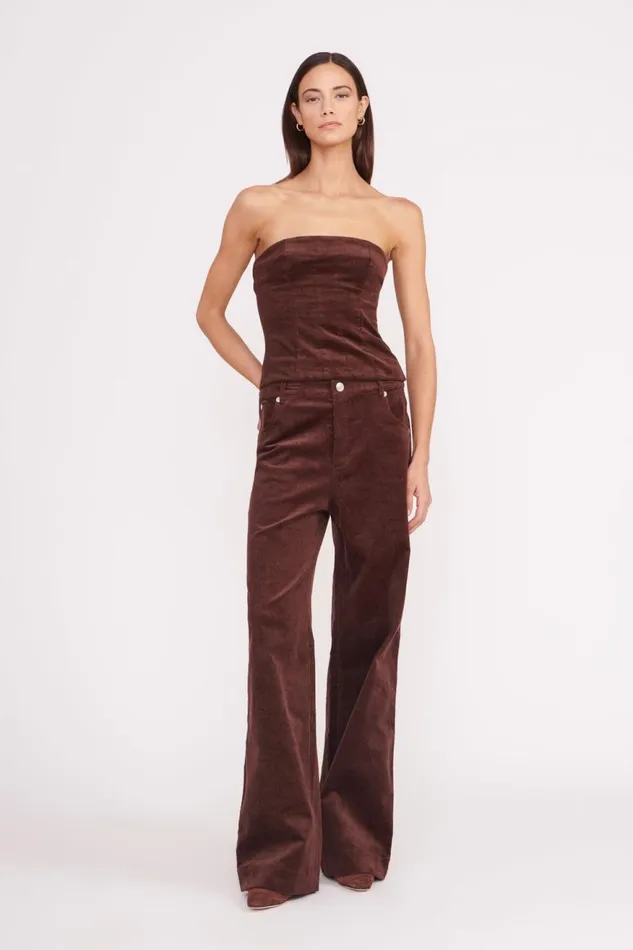 Women STAUD Pants and Shorts GRAYSON PANT MAHOGANY