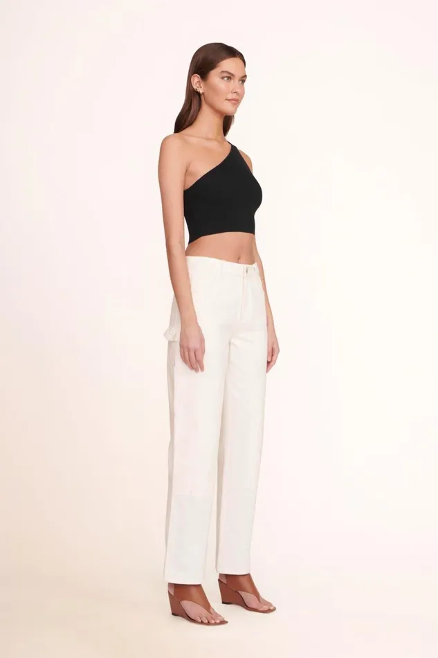 Women STAUD Pants and Shorts PAINTER PANT WHITE