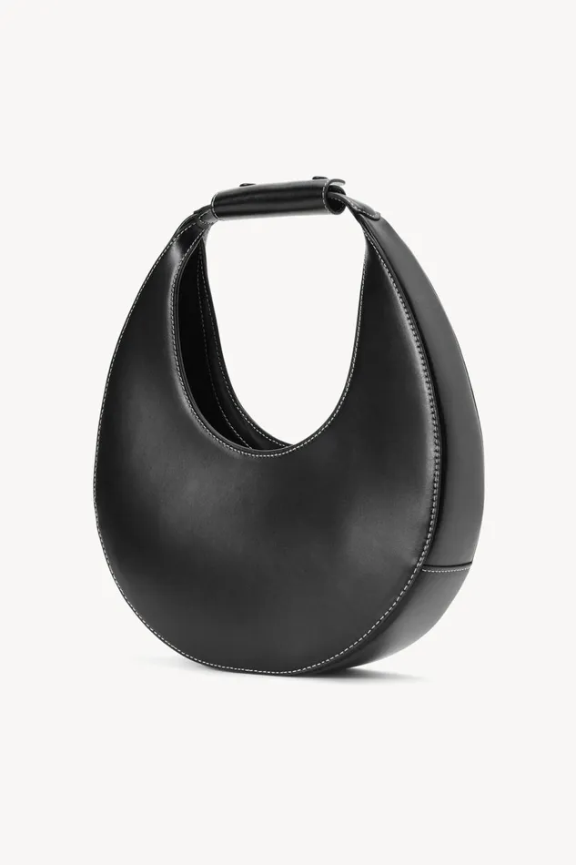 Women STAUD Pet Handbags CUSTOM MOON BAG BLACK