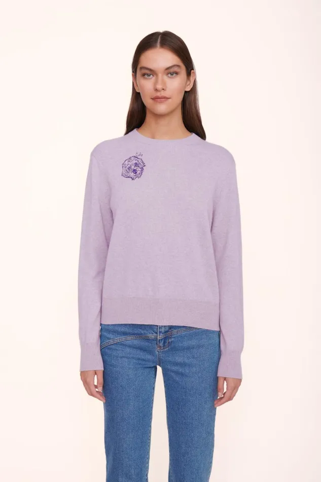 Women STAUD Pet Sweats and Knits CUSTOM STAUD X CBONZ CASHMERE SWEATER LAVENDER Women STAUD Pet Sweats and Knits CUSTOM STAUD X CBONZ CASHMERE SWEATER LAVENDER
