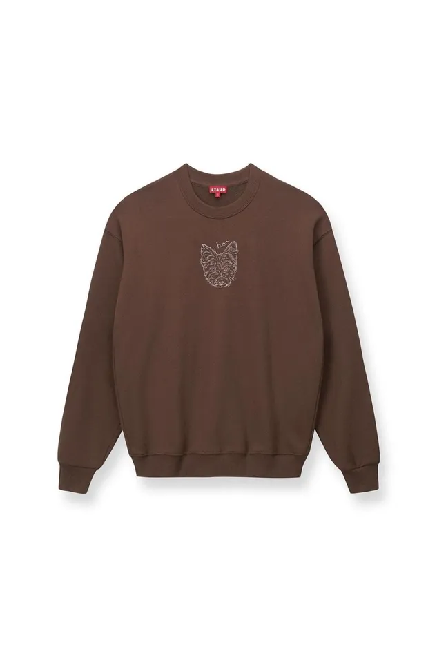 Women STAUD Pet Sweats and Knits CUSTOM STAUD X CBONZ OVERSIZED SWEATSHIRT BROWN