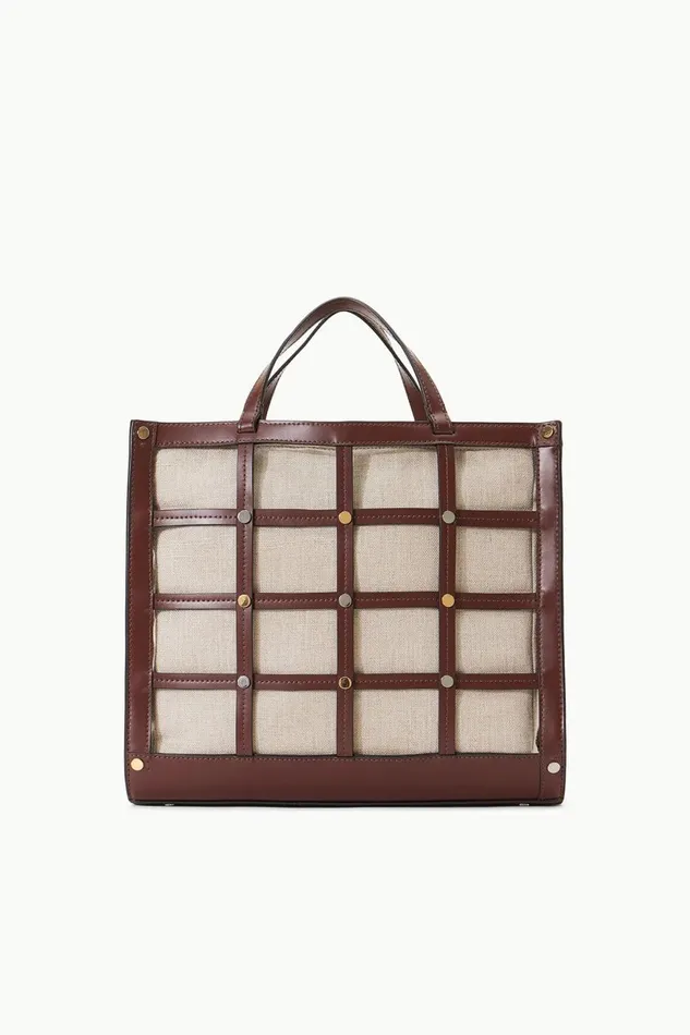 Women STAUD Shoulder EMMA TOTE MAHOGANY NATURAL