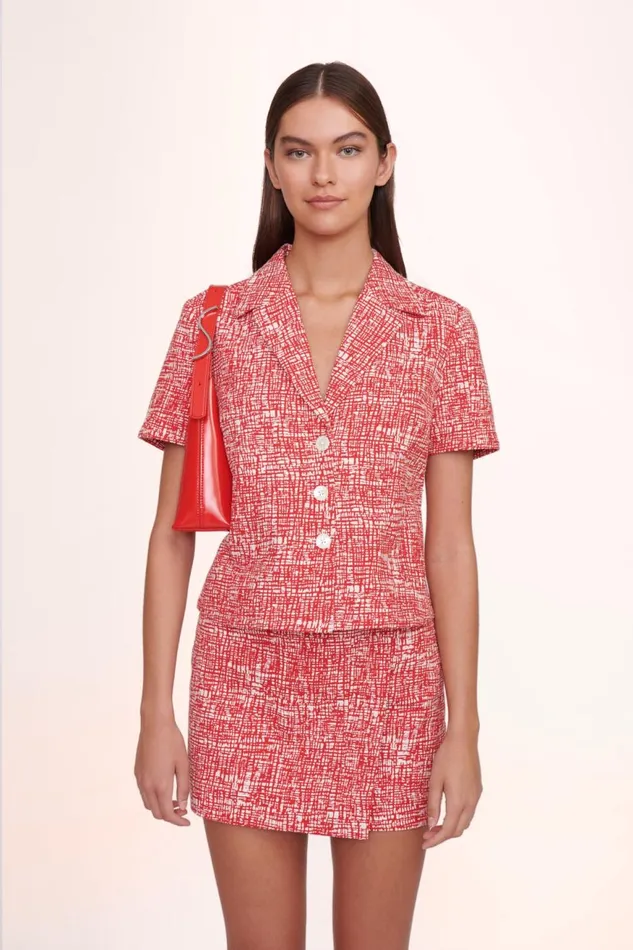 Women STAUD Shoulder SCOTTY BAG TOMATO