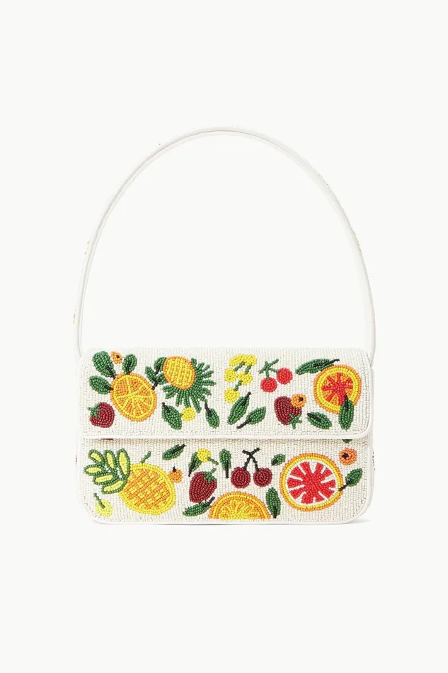 Women STAUD Shoulder TOMMY BEADED BAG FRUIT SALAD