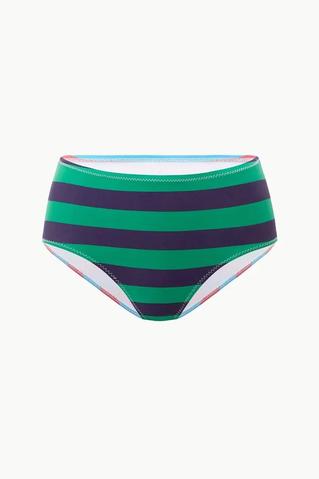 Women STAUD Swim DEVON HIGH RISE BIKINI BOTTOM CABANA STRIPE MULTI Women STAUD Swim DEVON HIGH RISE BIKINI BOTTOM CABANA STRIPE MULTI