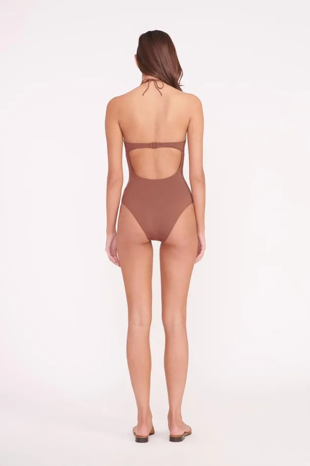 Women STAUD Swim HARPER BEADED ONE PIECE CLOVE