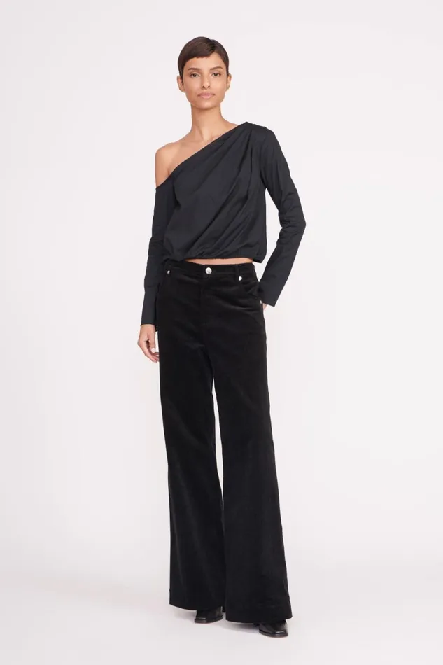Women STAUD Tops ANIKA TOP BLACK