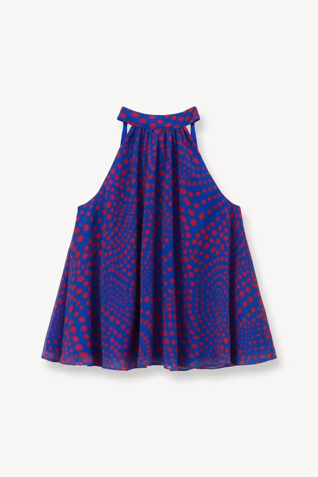 Women STAUD Tops MARLOWE TOP LAPIS WAVY DOT Women STAUD Tops MARLOWE TOP LAPIS WAVY DOT