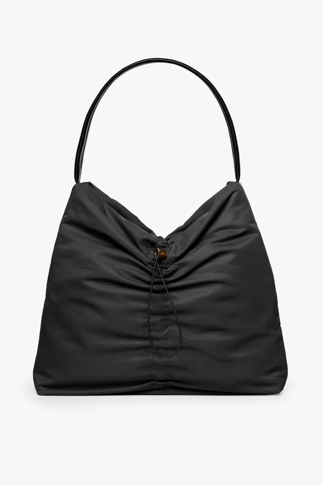 Women STAUD Totes FELIX NYLON TOTE BLACK