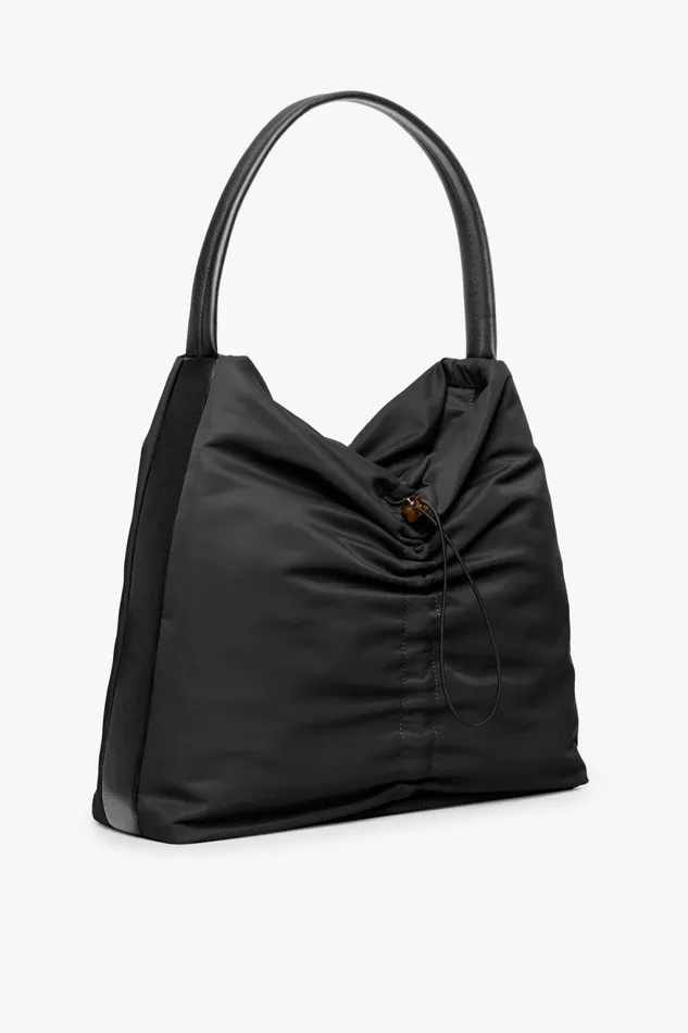 Women STAUD Totes FELIX NYLON TOTE BLACK