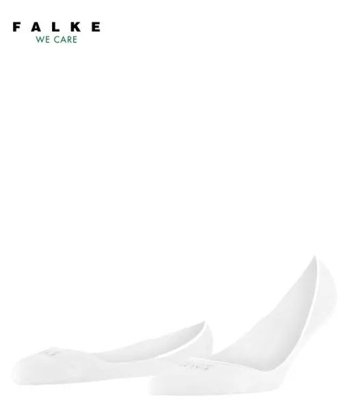Women Step Medium Cut Women No Show Socks White FALKE No Show Socks