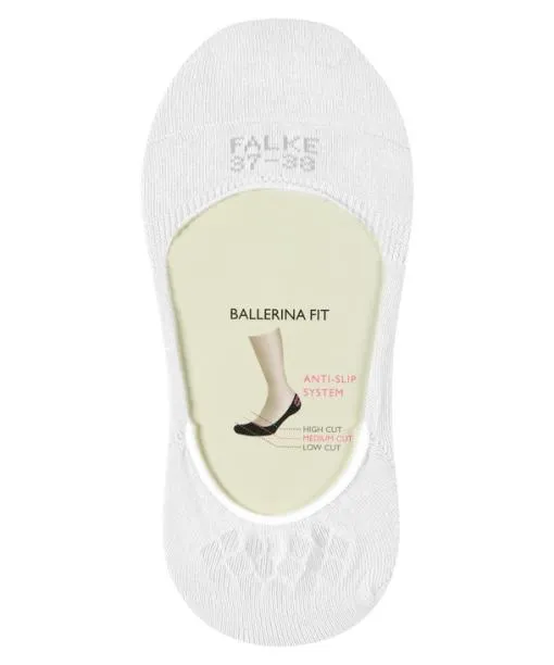 Women Step Medium Cut Women No Show Socks White FALKE No Show Socks