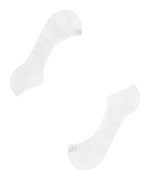 Women Step Medium Cut Women No Show Socks White FALKE No Show Socks