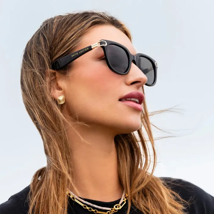 Women Sunglasses and Cases Katie Loxton Manhattan Black Sunglasses