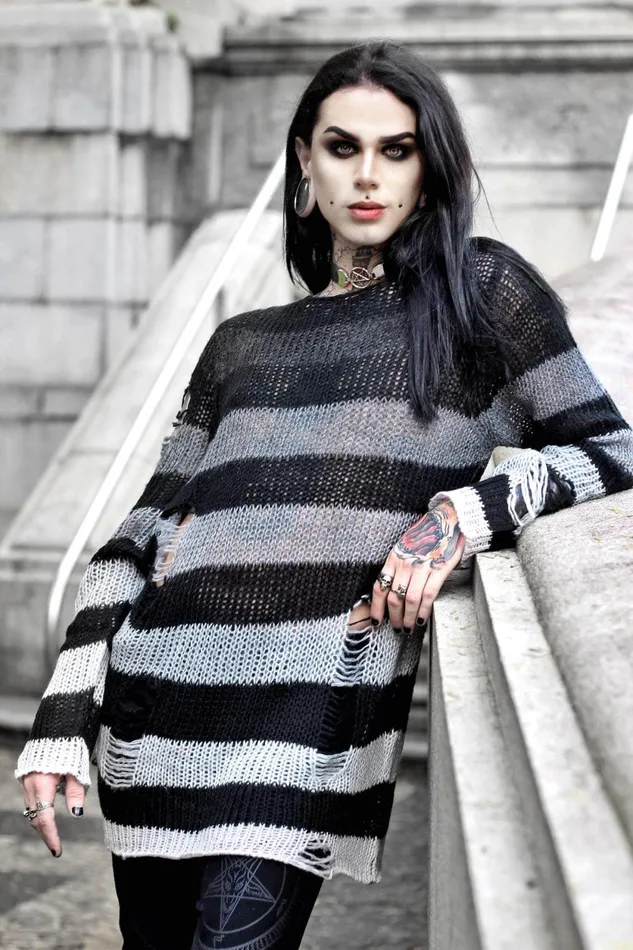 Women Sweaters Killstar Grady Knit Sweater
