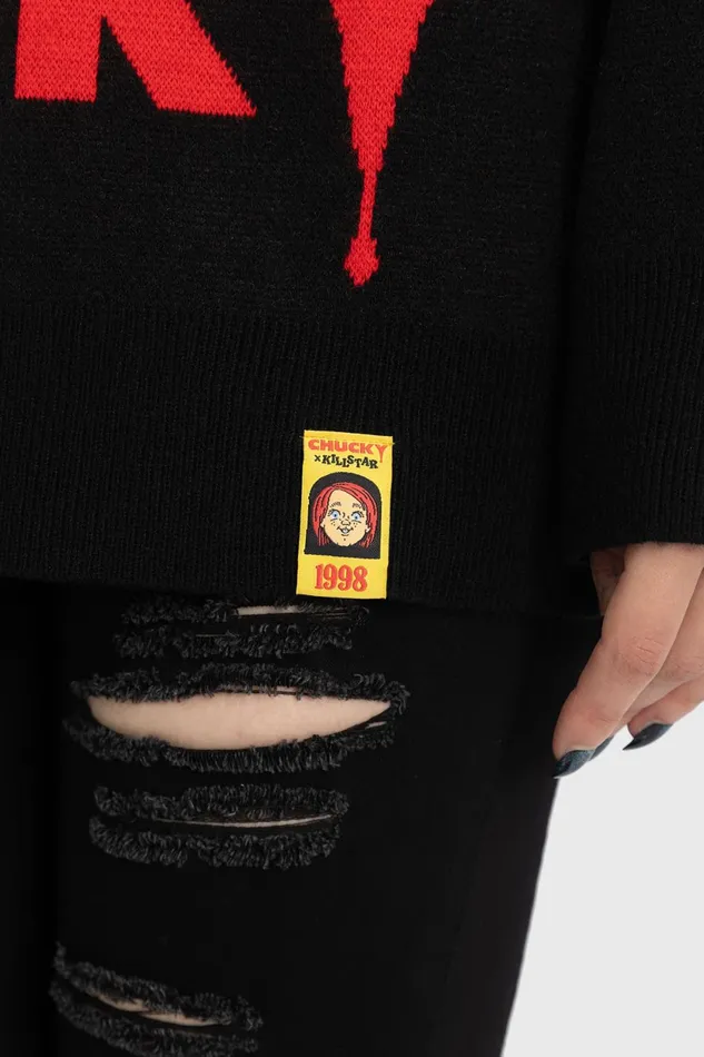 Women Sweaters Killstar I Like To Be Hugged Knit Sweater