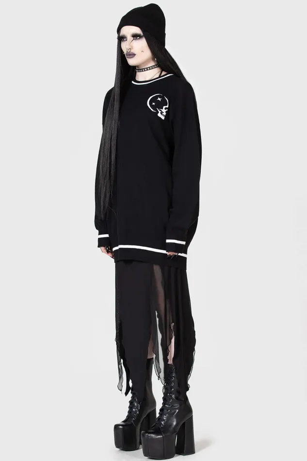 Women Sweaters Killstar Midnight Games Sweater