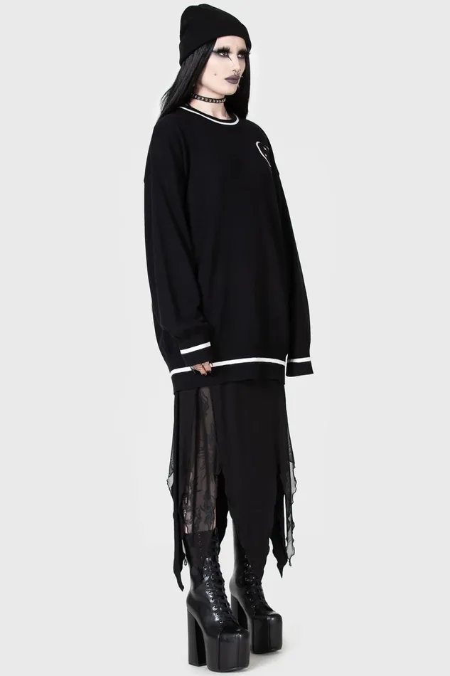 Women Sweaters Killstar Midnight Games Sweater