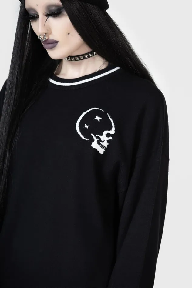 Women Sweaters Killstar Midnight Games Sweater