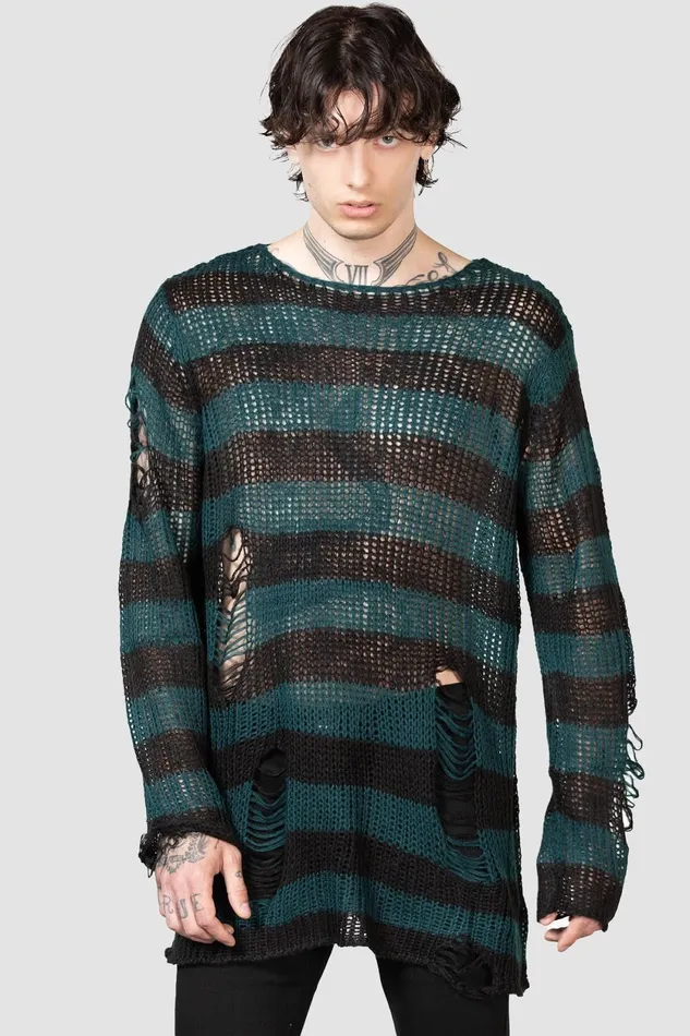 Women Sweaters Killstar Sea Punk Knit Sweater