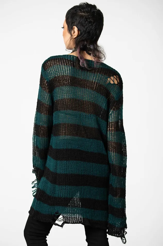 Women Sweaters Killstar Sea Punk Knit Sweater