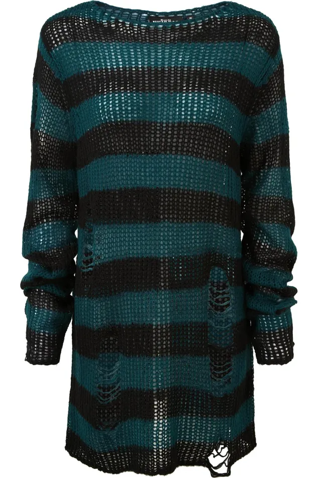 Women Sweaters Killstar Sea Punk Knit Sweater