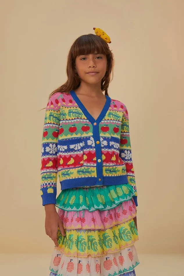 Women Sweet Orchard Knit Kids Cardigan Sweet Orchard Multicolor Kids FARM Rio Cardigans Women Sweet Orchard Knit Kids Cardigan Sweet Orchard Multicolor Kids FARM Rio Cardigans