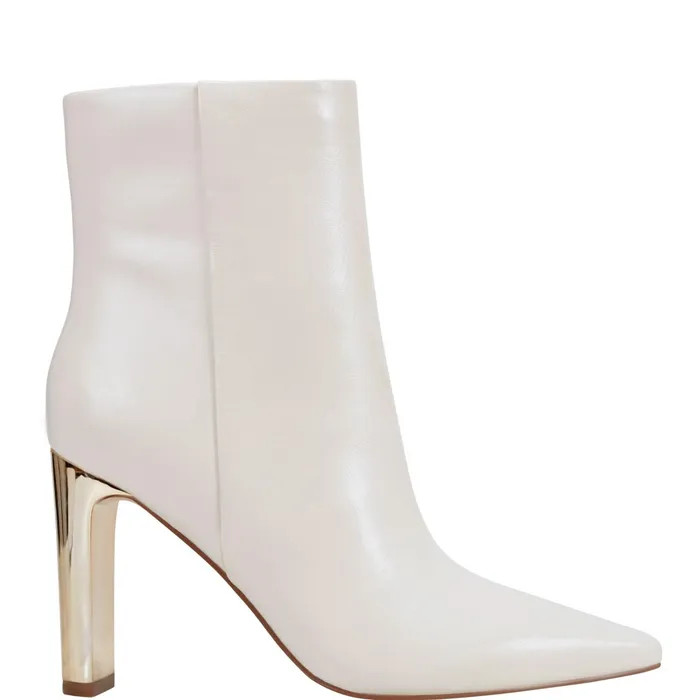 Women Talyna Dress Bootie Chic Cream Leather Marc Fisher Booties