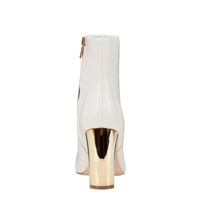 Women Talyna Dress Bootie Chic Cream Leather Marc Fisher Booties