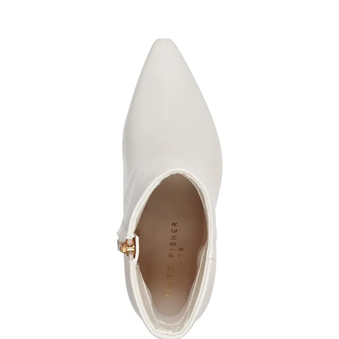 Women Talyna Dress Bootie Chic Cream Leather Marc Fisher Booties