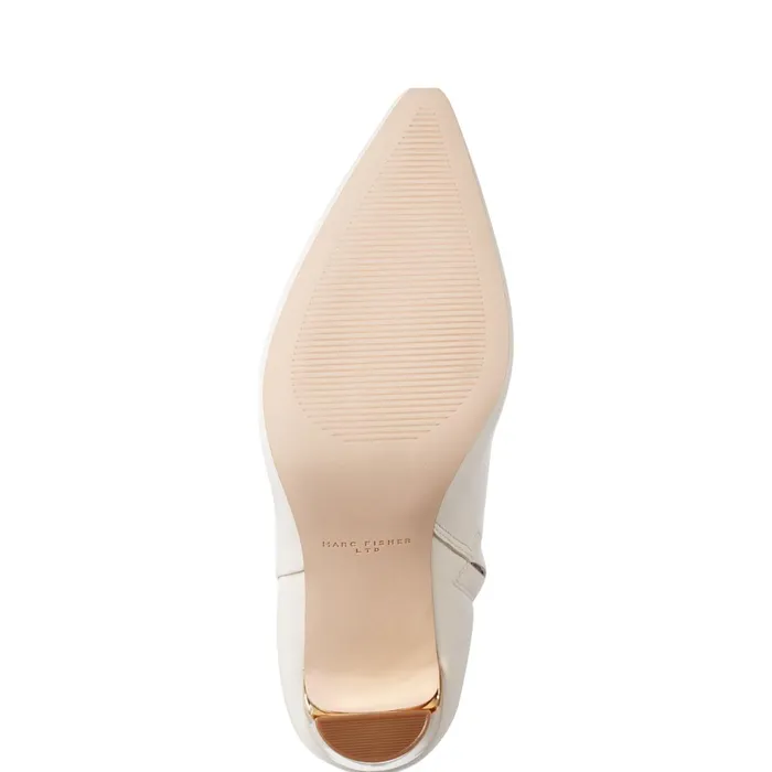 Women Talyna Dress Bootie Chic Cream Leather Marc Fisher Booties