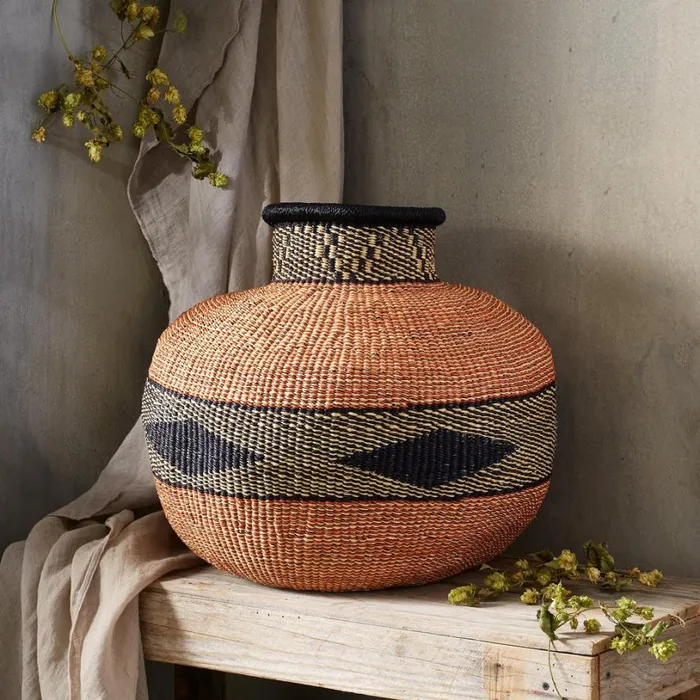 Women Tano OneOfAKind Cape Basket Sundance Catalog Decor