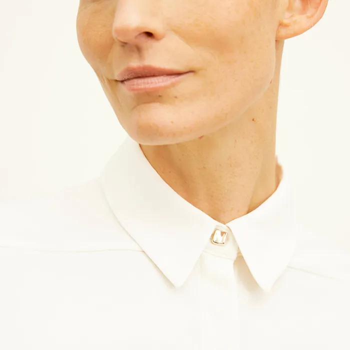 Women The Lagarde Shirt 8211 Eco Soft Wave Ivory Tops M M LaFleur