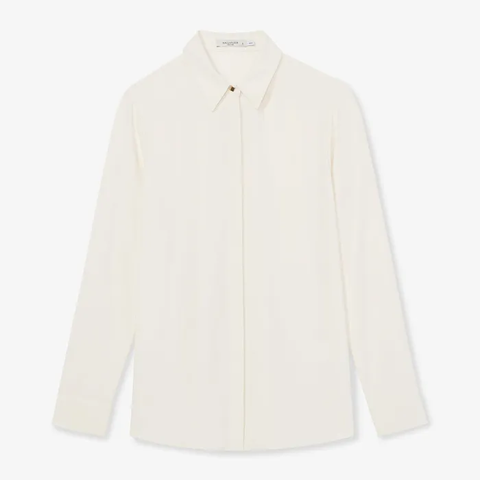 Women The Lagarde Shirt 8211 Eco Soft Wave Ivory Tops M M LaFleur