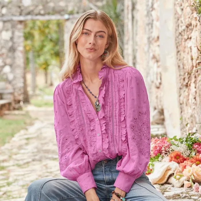 Women Tiffany Jo Shirt Orchid Sundance Catalog Tops Women Tiffany Jo Shirt Orchid Sundance Catalog Tops