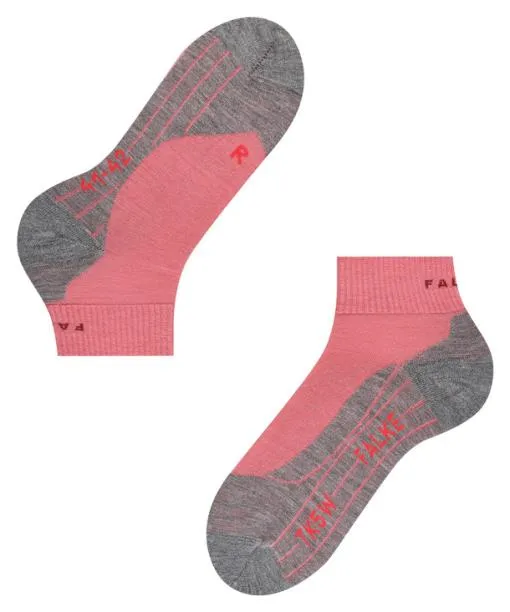 Women TK5 Wander Short Women Trekking Short Sock Mixed Berry FALKE Hiking Socks
