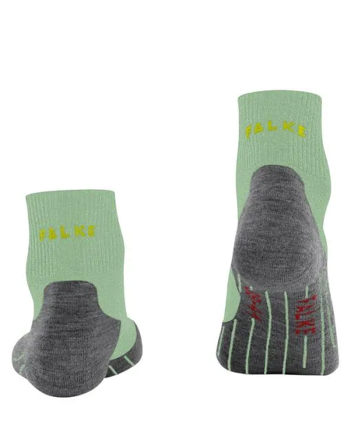 Women TK5 Wander Short Women Trekking Short Sock Quiet Green FALKE Hiking Socks
