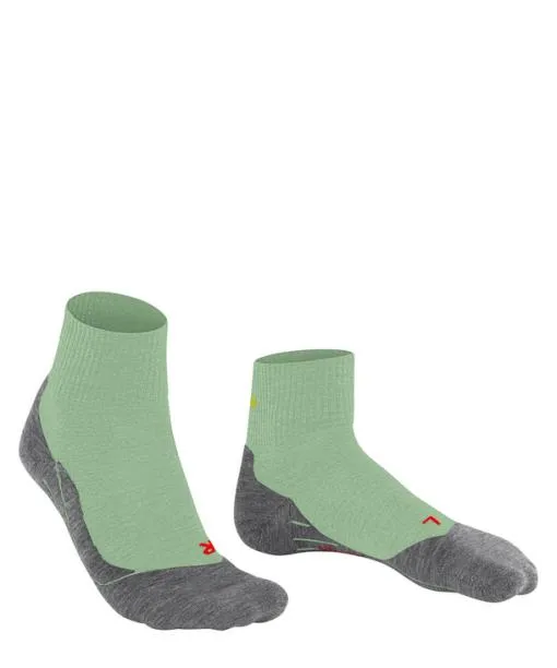 Women TK5 Wander Short Women Trekking Short Sock Quiet Green FALKE Hiking Socks
