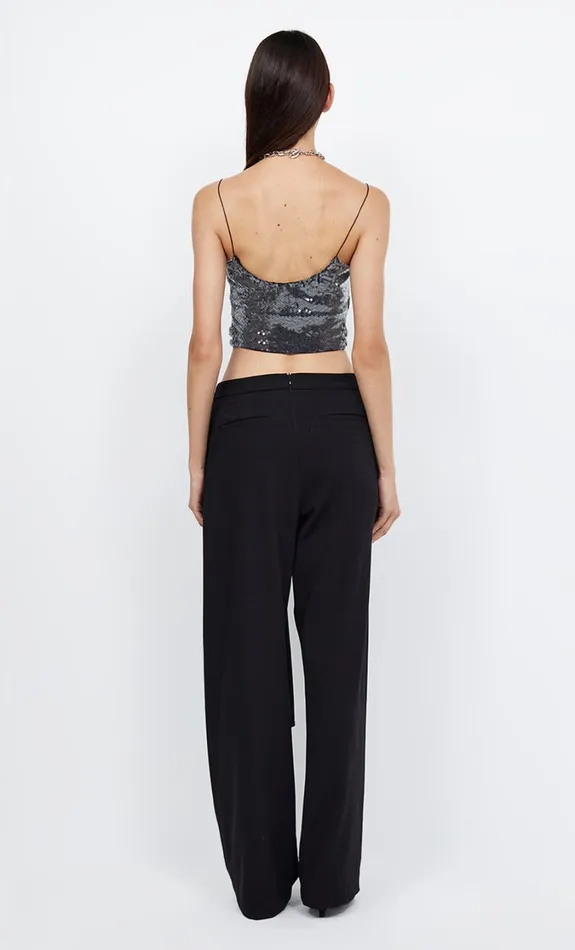 Women Tops Bec Bridge VENUS SEQUIN TANK Black