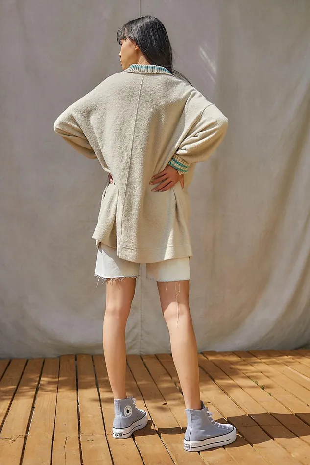 Women Tops Free People Sun Vibes Pullover Thistle Seed