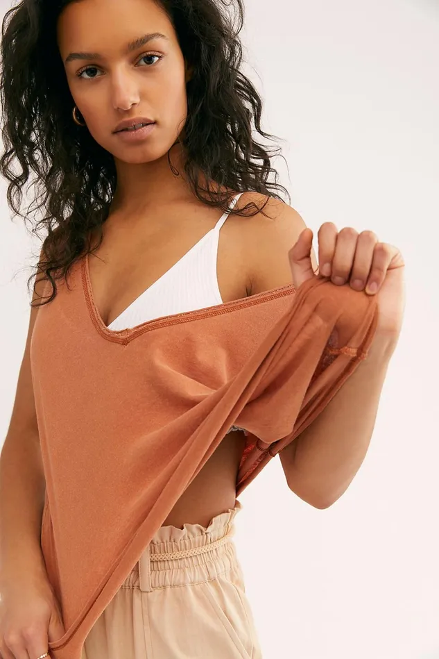 Women Tops Free People We The Free Dreamy Muscle Tank Pretty Penny