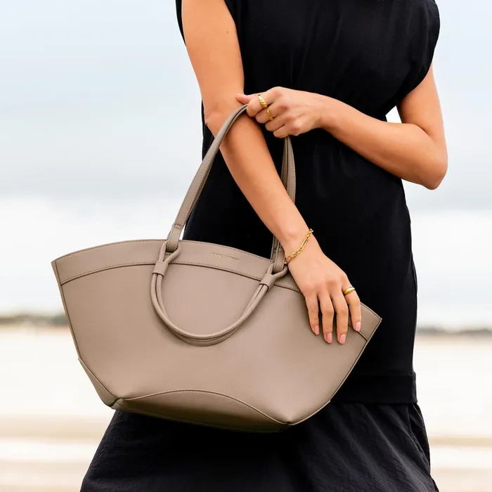 Women Tote Bags Katie Loxton Asha Tote Bag In Mocha 8211 Vegan Leather