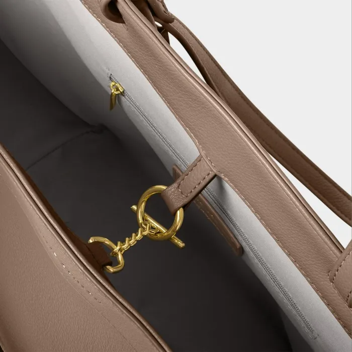 Women Tote Bags Katie Loxton Asha Tote Bag In Mocha 8211 Vegan Leather