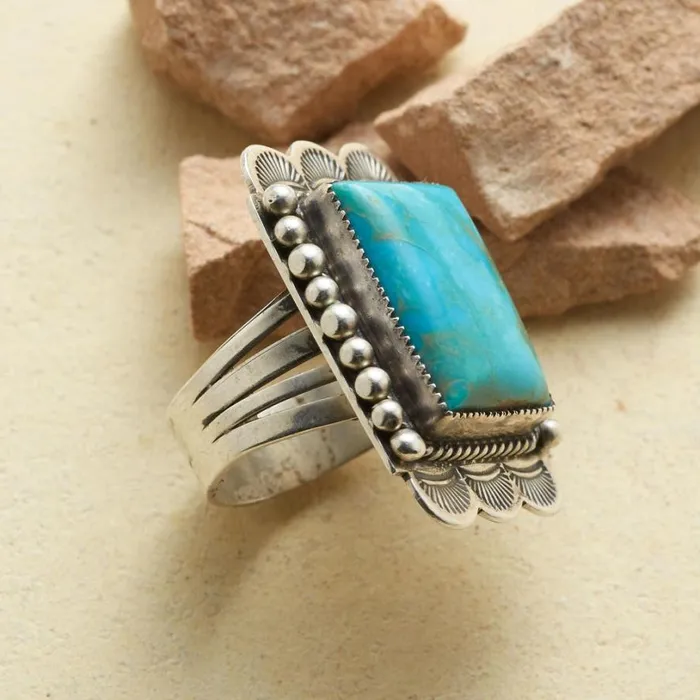 Women Treasured Turquoise Ring Sundance Catalog Rings Women Treasured Turquoise Ring Sundance Catalog Rings