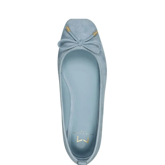 Women Ubet Slipon Casual Flat Light Blue Marc Fisher Loafers and Flats