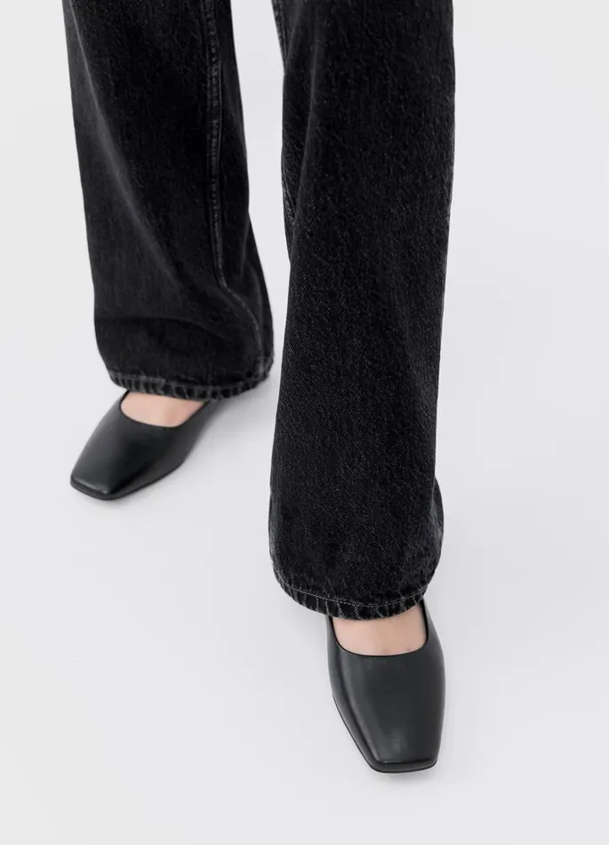 Women Vagabond Ballet Flats DELIA SHOES Black Leather