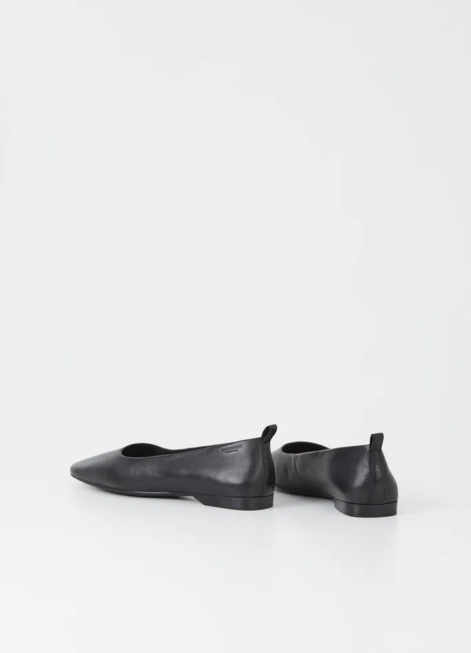 Women Vagabond Ballet Flats DELIA SHOES Black Leather