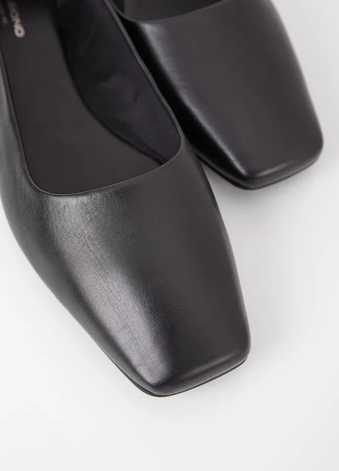 Women Vagabond Ballet Flats DELIA SHOES Black Leather