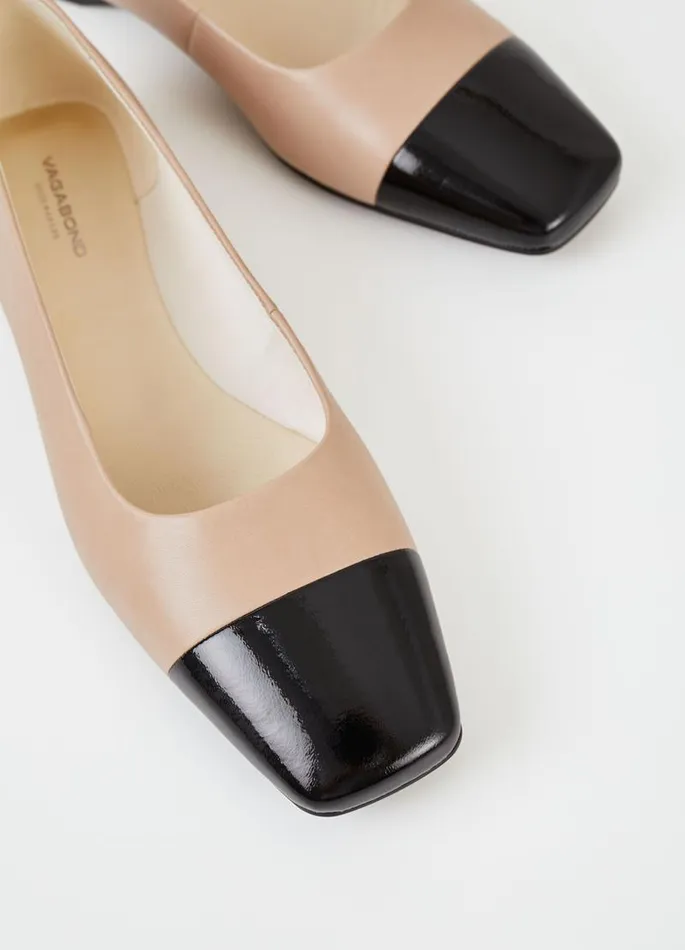 Women Vagabond Ballet Flats DELIA SHOES Light Brown Leatherpatent