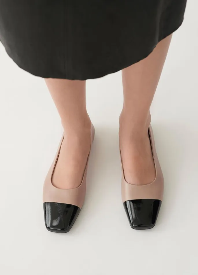 Women Vagabond Ballet Flats DELIA SHOES Light Brown Leatherpatent